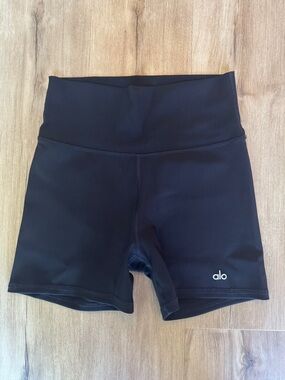 ALO Yoga Black High-Waist Bike Shorts